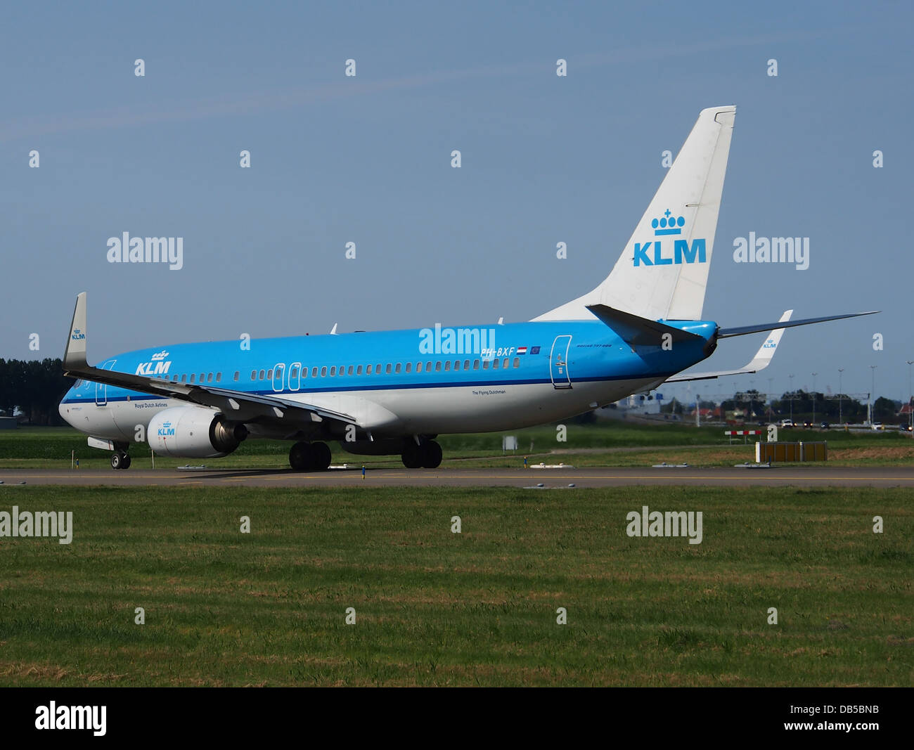 PH-BXF KLM Royal Dutch Airlines Boeing 737-8K2(WL) - cn 29596 5 Stock Photo