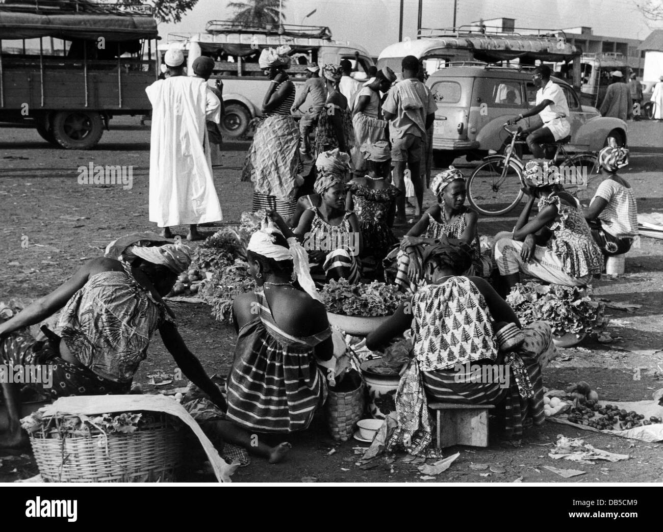 geography / travel, Guinea, Conakry, markets, women on Madina market, 1960s, Additional-Rights-Clearences-Not Available Stock Photo