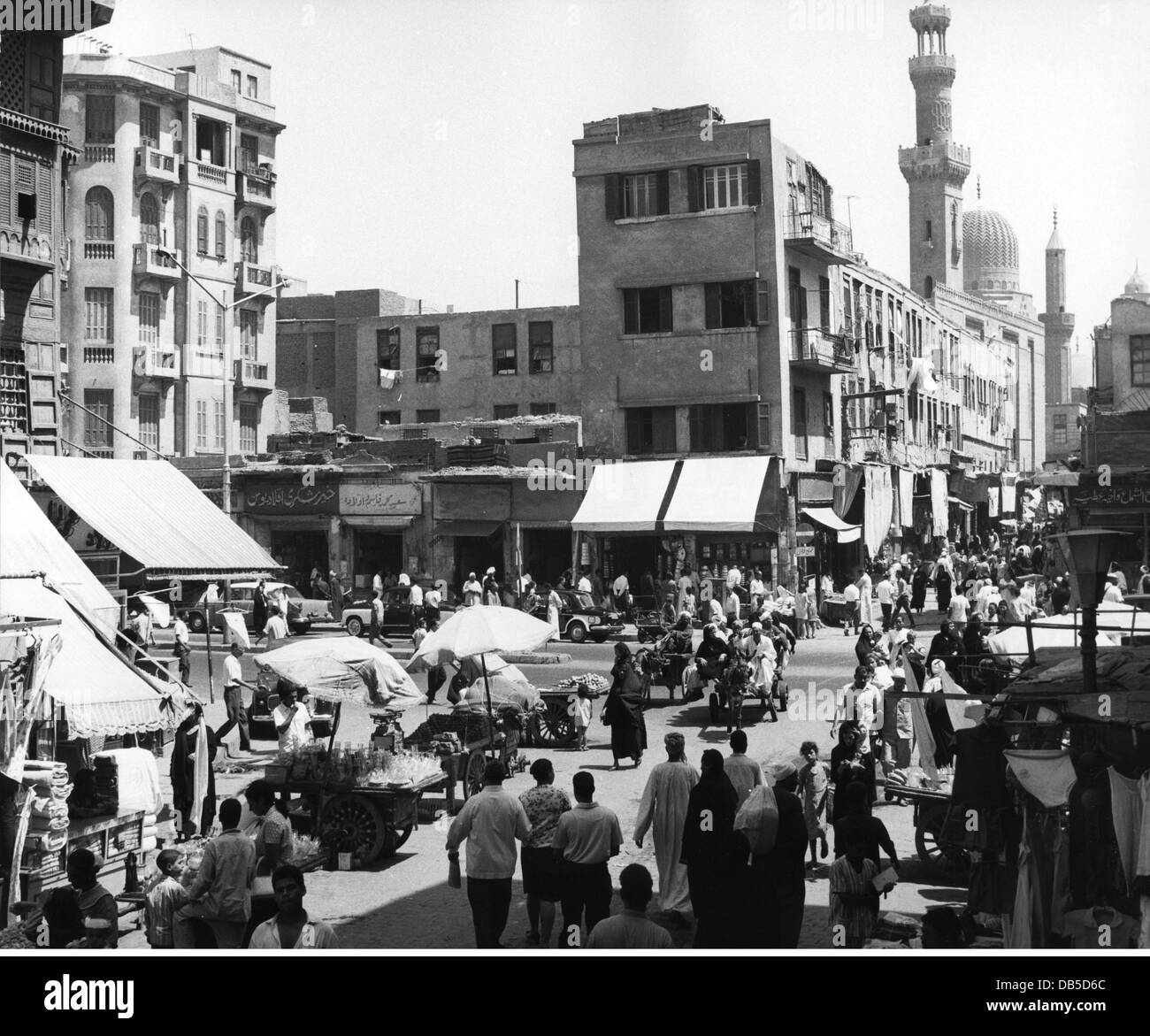 geography / travel, Egypt, Cairo, street scenes, street scene, circa 1960s, Additional-Rights-Clearences-Not Available Stock Photo