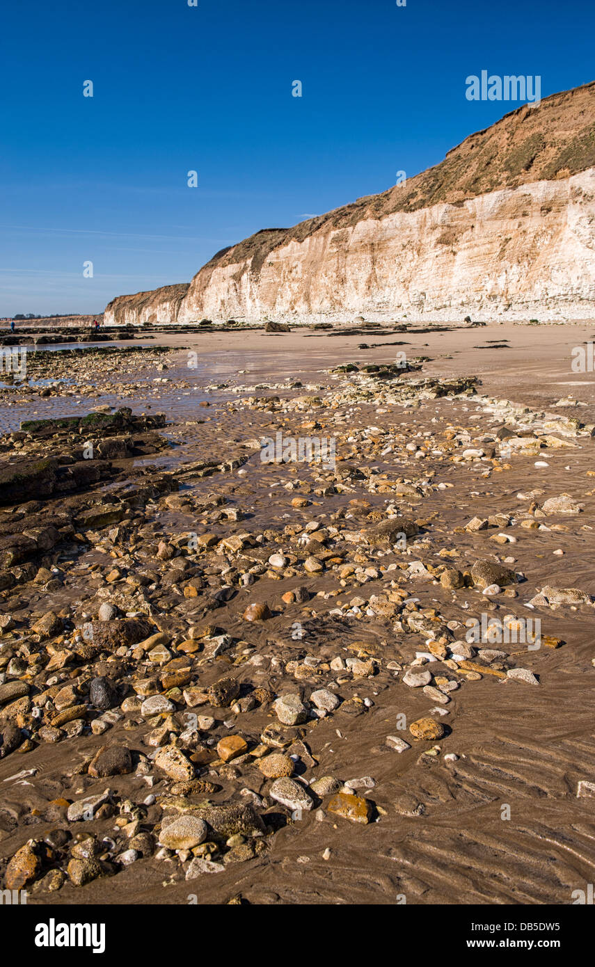 Danes Dyke Beach, East Yorkshire, UK Stock Photo