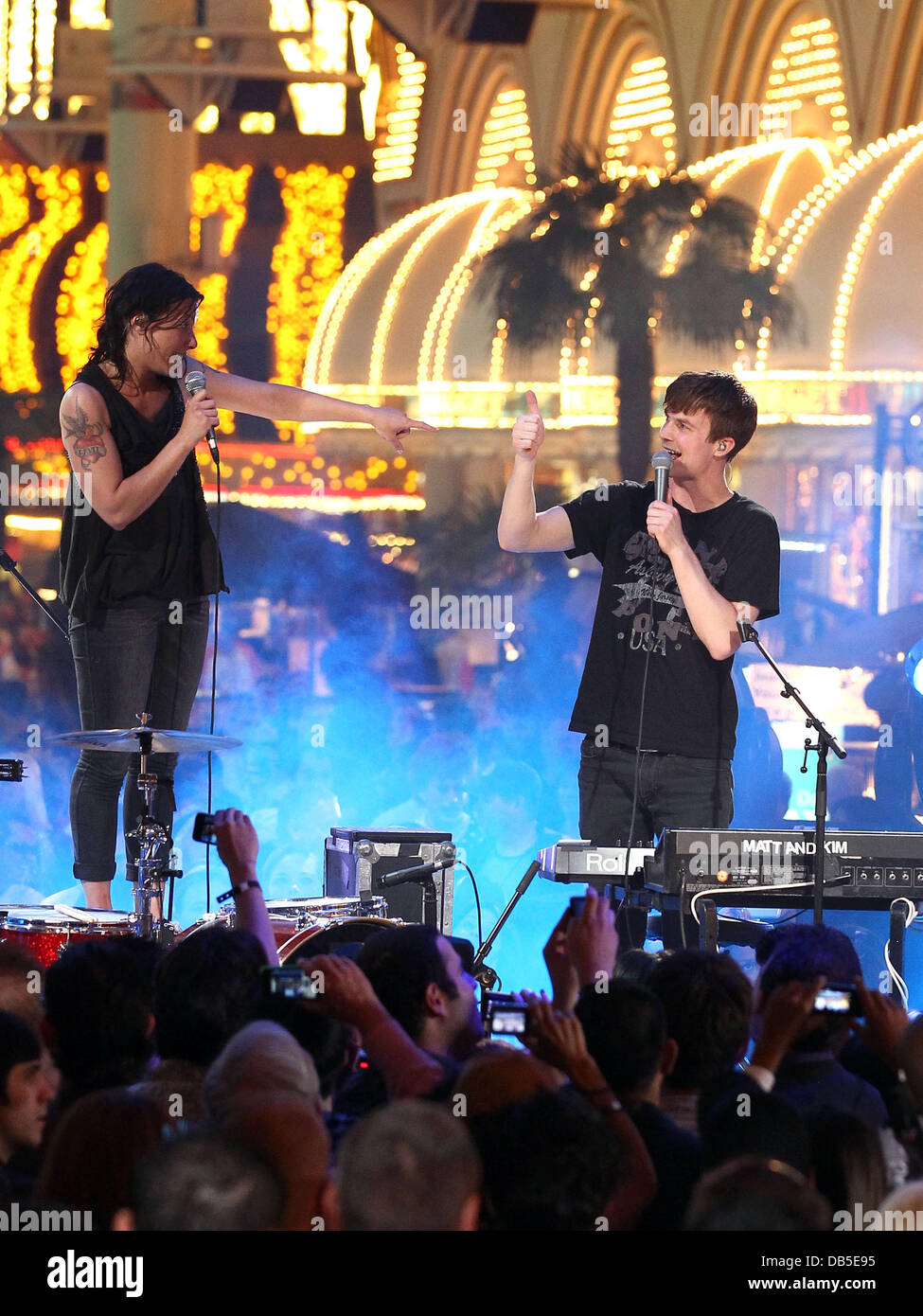 Matt & Kim The inaugural MTV O Music Awards at The Fremont Street
