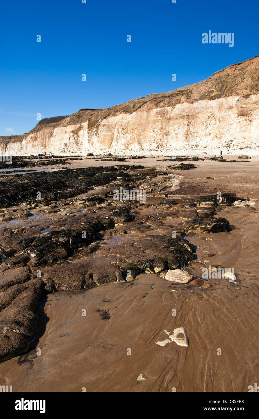 Danes Dyke Beach, East Yorkshire, UK Stock Photo