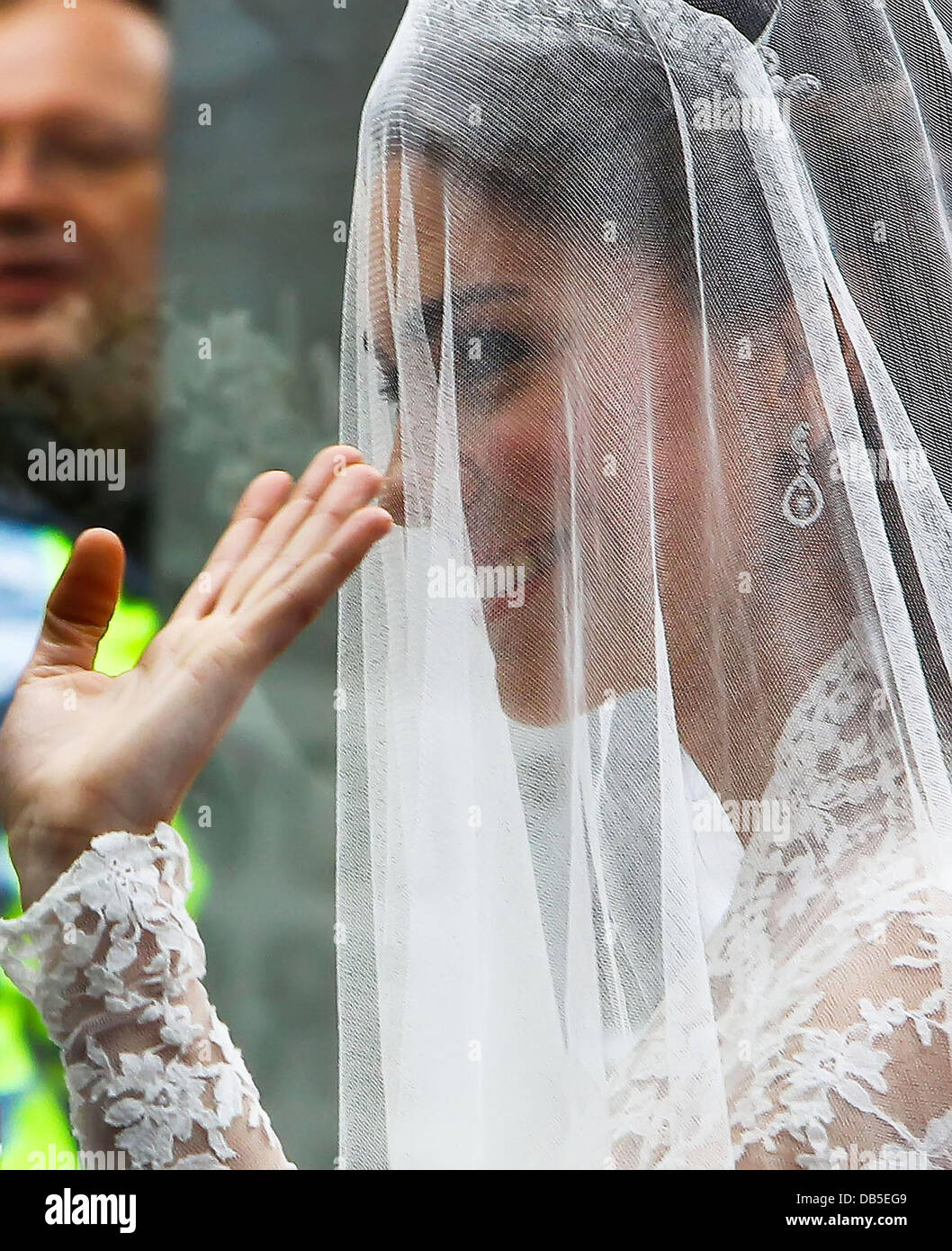 Catherine Middleton leaving the Goring Hotel The Wedding of Prince