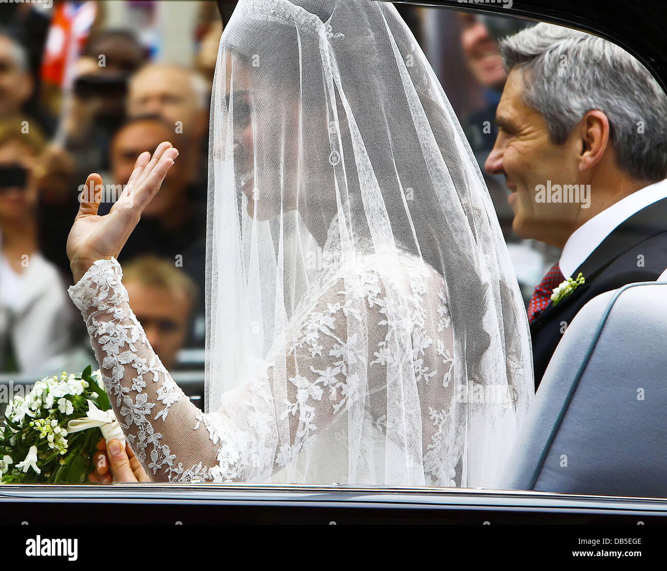 Catherine Middleton leaving the Goring Hotel The Wedding of Prince