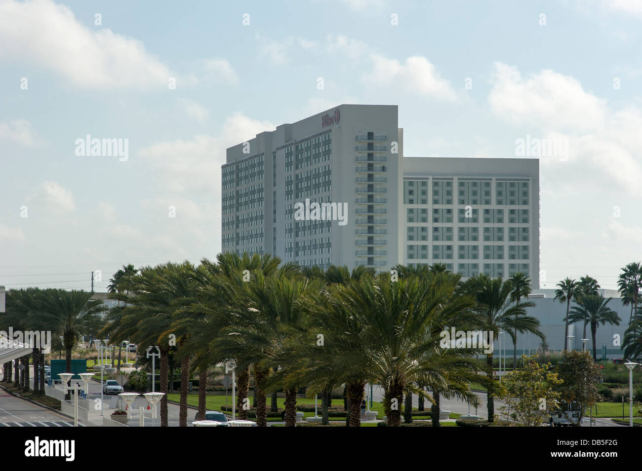 Hilton Hotel, Destination Parkway (International Drive) Orlando, Florida. Stock Photo