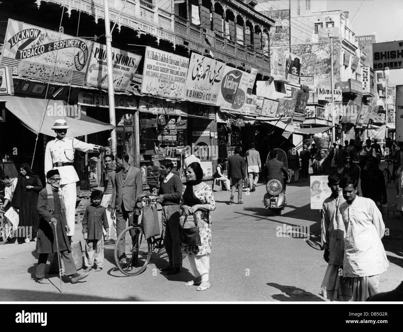 geography / travel, Pakistan, Lahore, street scenes, street scene in one of the poorer parts of the city, 1967, Additional-Rights-Clearences-Not Available Stock Photo