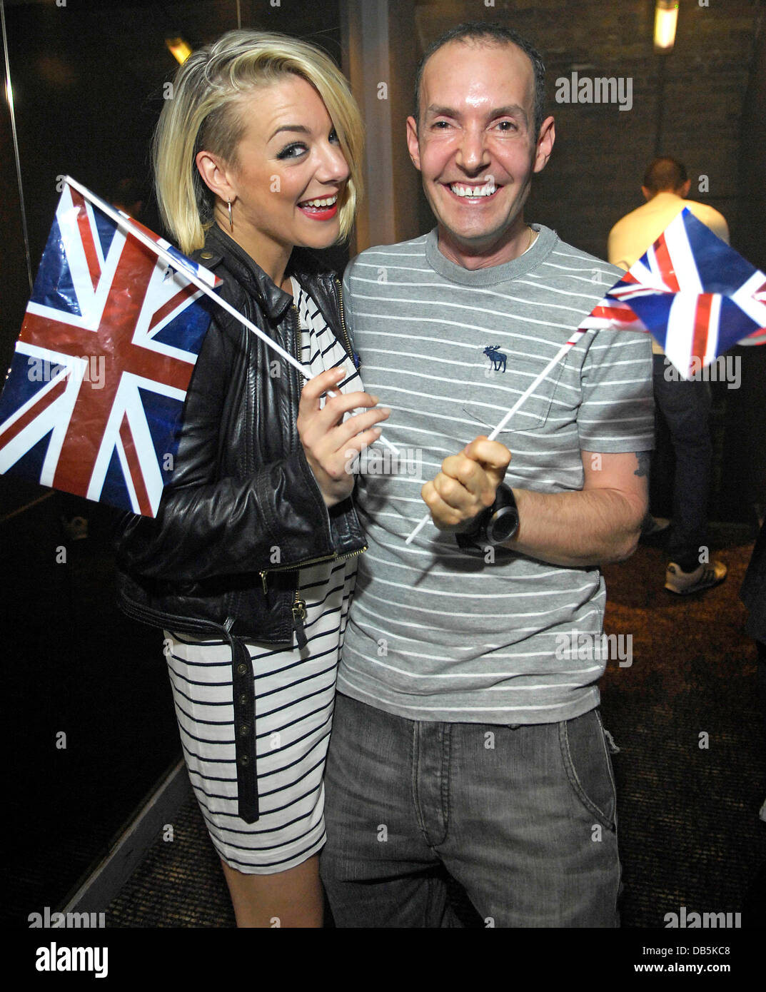 Sheridan Smith and G A Y owner Jeremy Joseph Blue perform live at