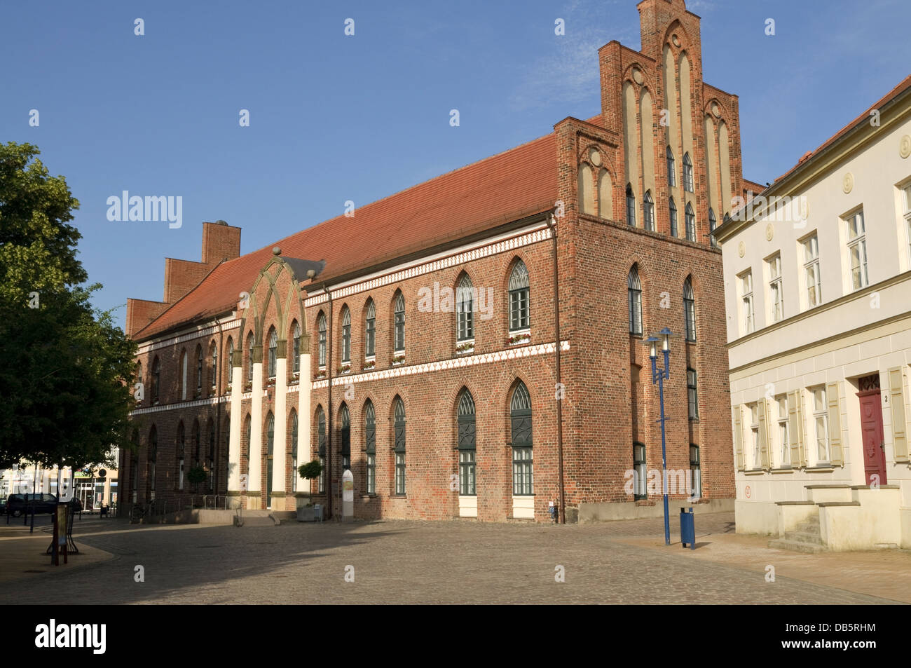 The Town Hall at Parchim, Mecklenburg Vorpommern, Germany. Stock Photo