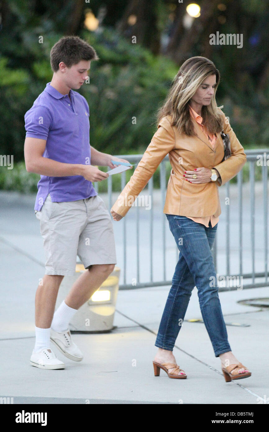 Maria Shriver and Patrick Schwarzenegger Celebrities arrive at The