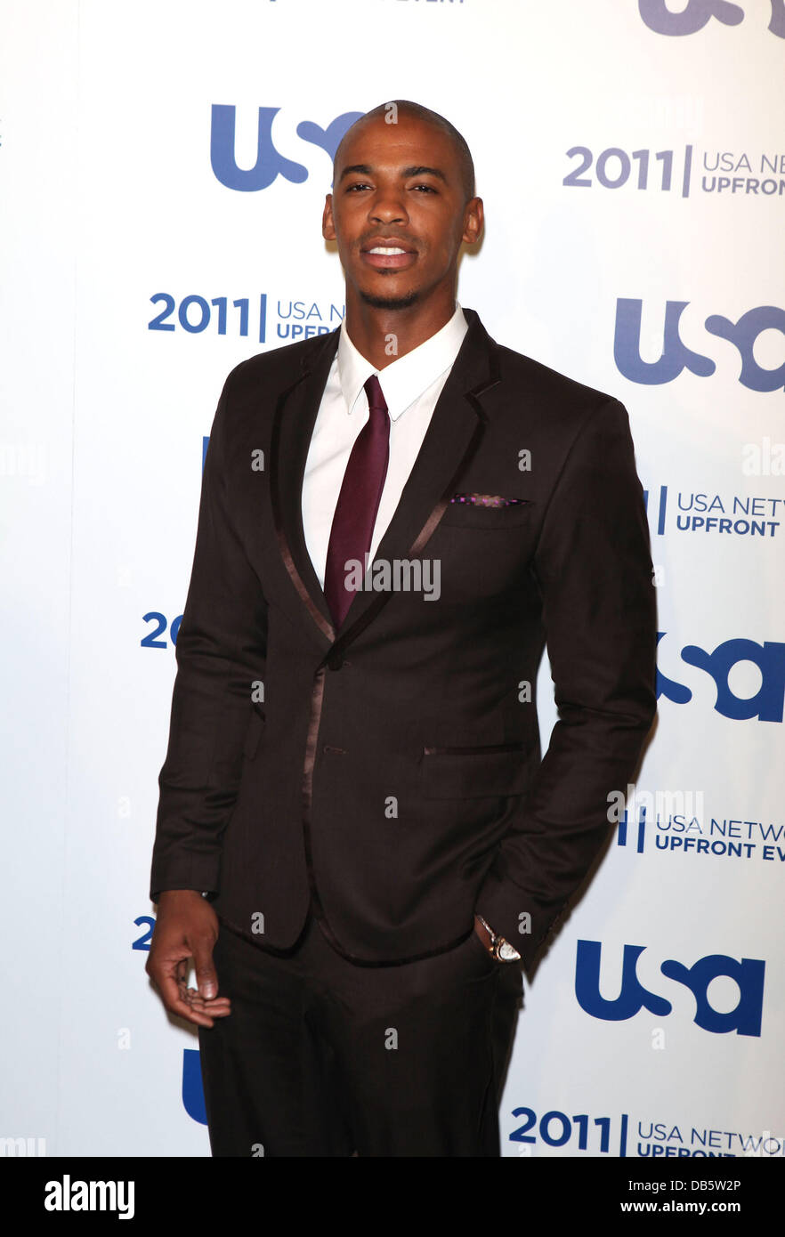 Mehcad Brooks of 'Necessary Roughness' the 2011 USA Upfront at The Tent at Lincoln Center New York City, USA - 02.05.11 Stock Photo