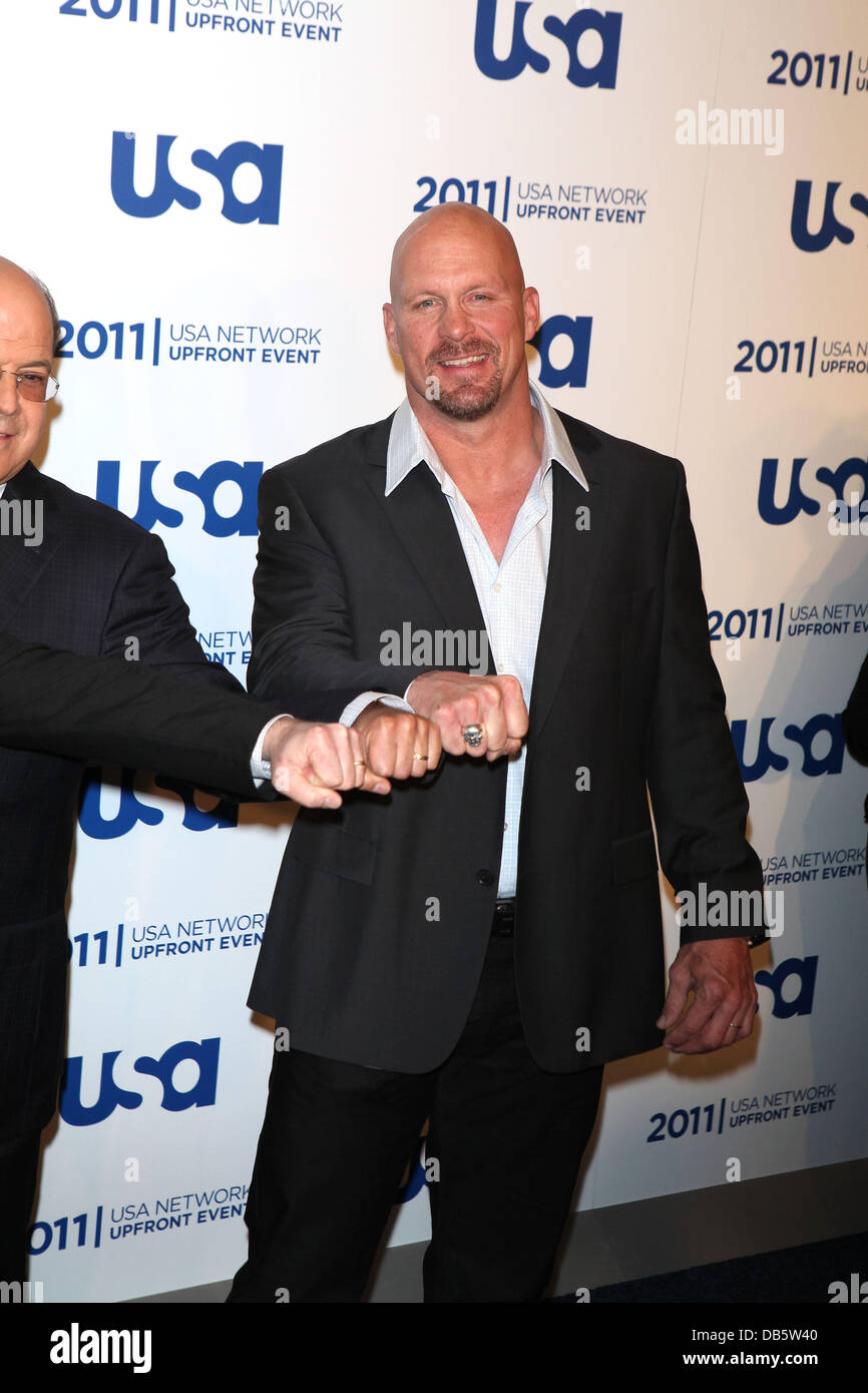 Stone Cold Steve Austin from 'Tough Enough' the 2011 USA Upfront at The Tent at Lincoln Center New York City, USA - 02.05.11 Stock Photo