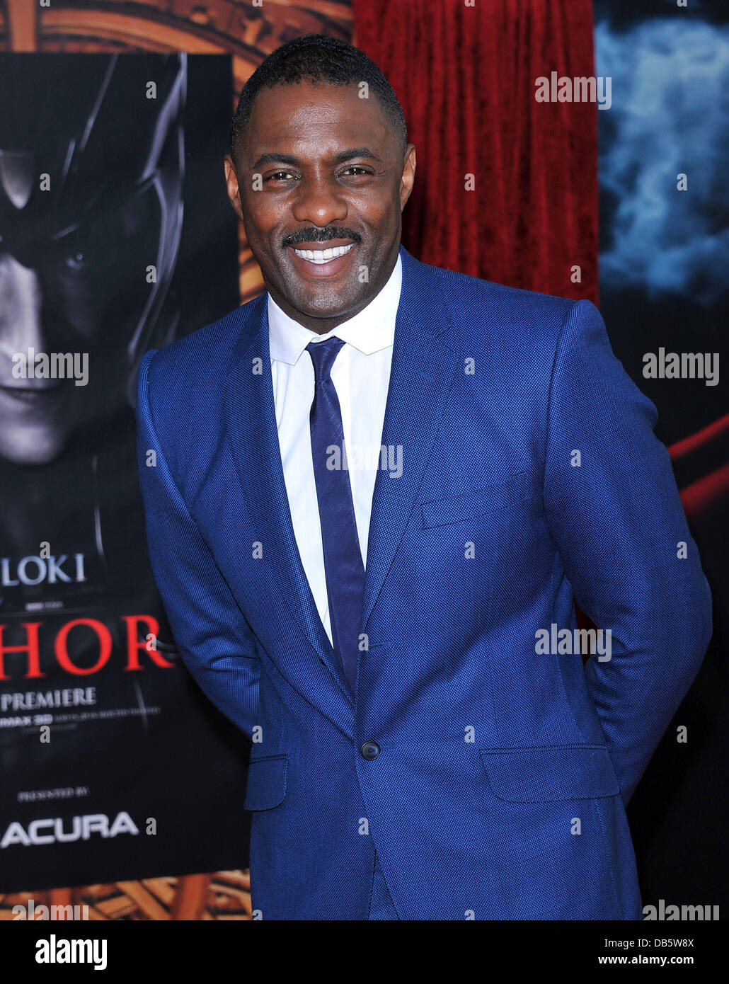 Idris Elba Los Angeles premiere of 'Thor' held at the El Capitan Theatre - Arrivals Hollywood, California - 02.05.11 Stock Photo