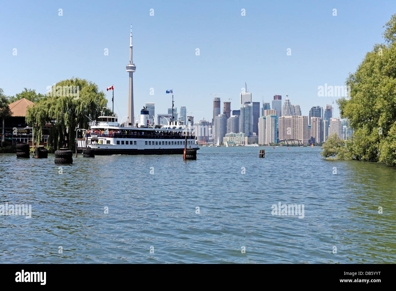 Toronto;Ontario;Canada;Centre Island Park with Ferry Dock Skyline in