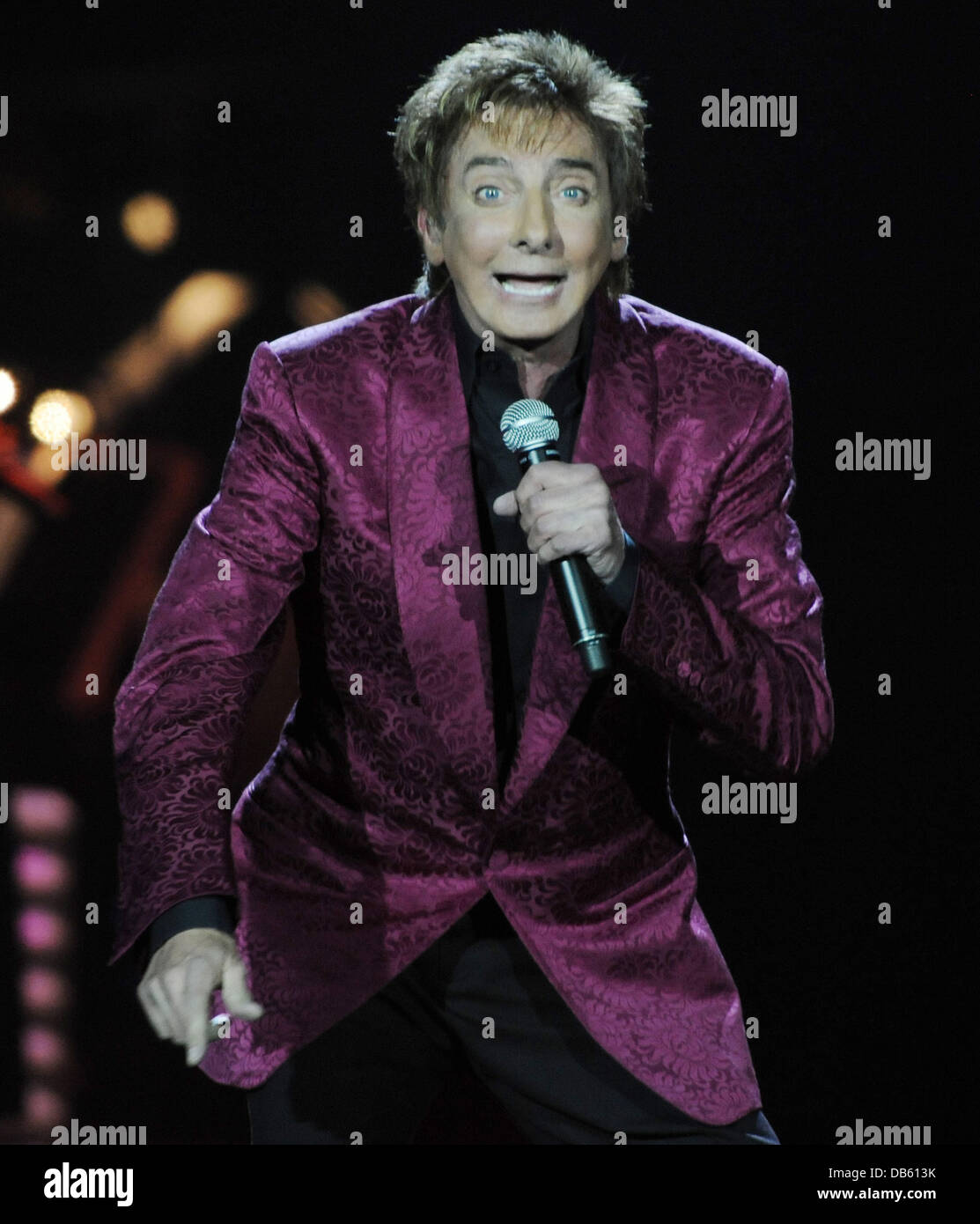 Barry Manilow performing in concert at the O2 Arena. London, England