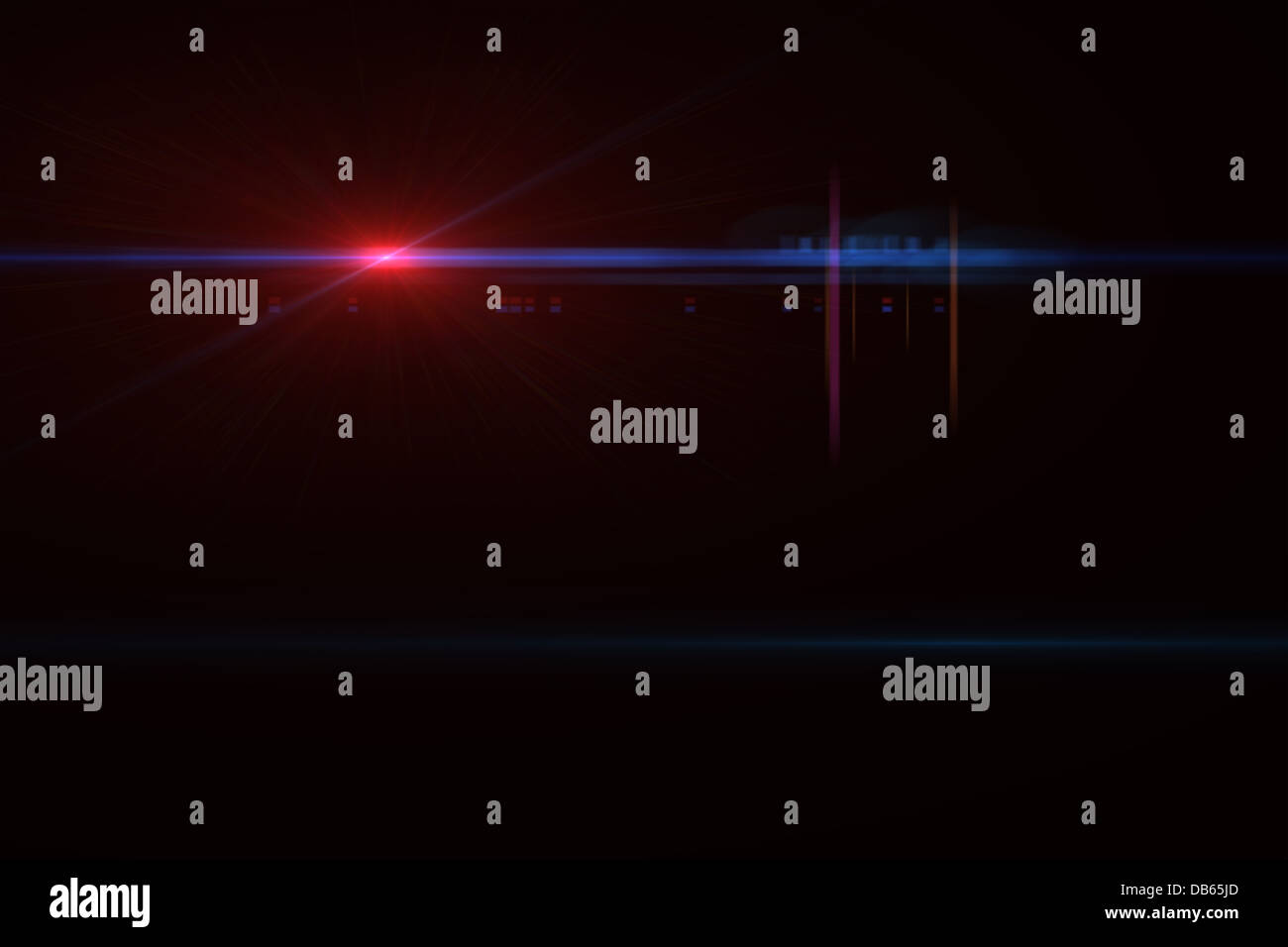 Lens flare effect in space made with ae cs5 Stock Photo Alamy