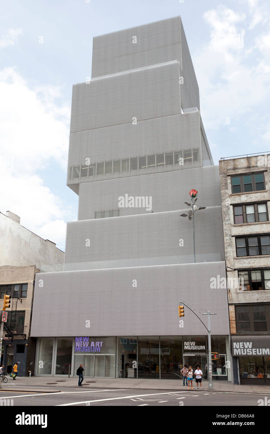 Exterior of New Museum of Contemporary Art in Manhattan New York City USA Stock Photo