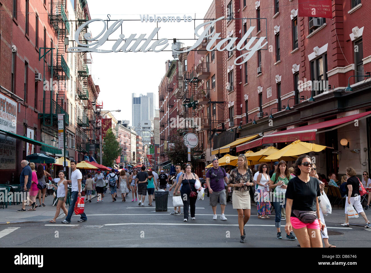 Little Italy in New York City Stock Photo