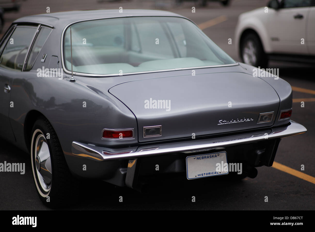 Rear end of a Studebaker Avanti car. Stock Photo
