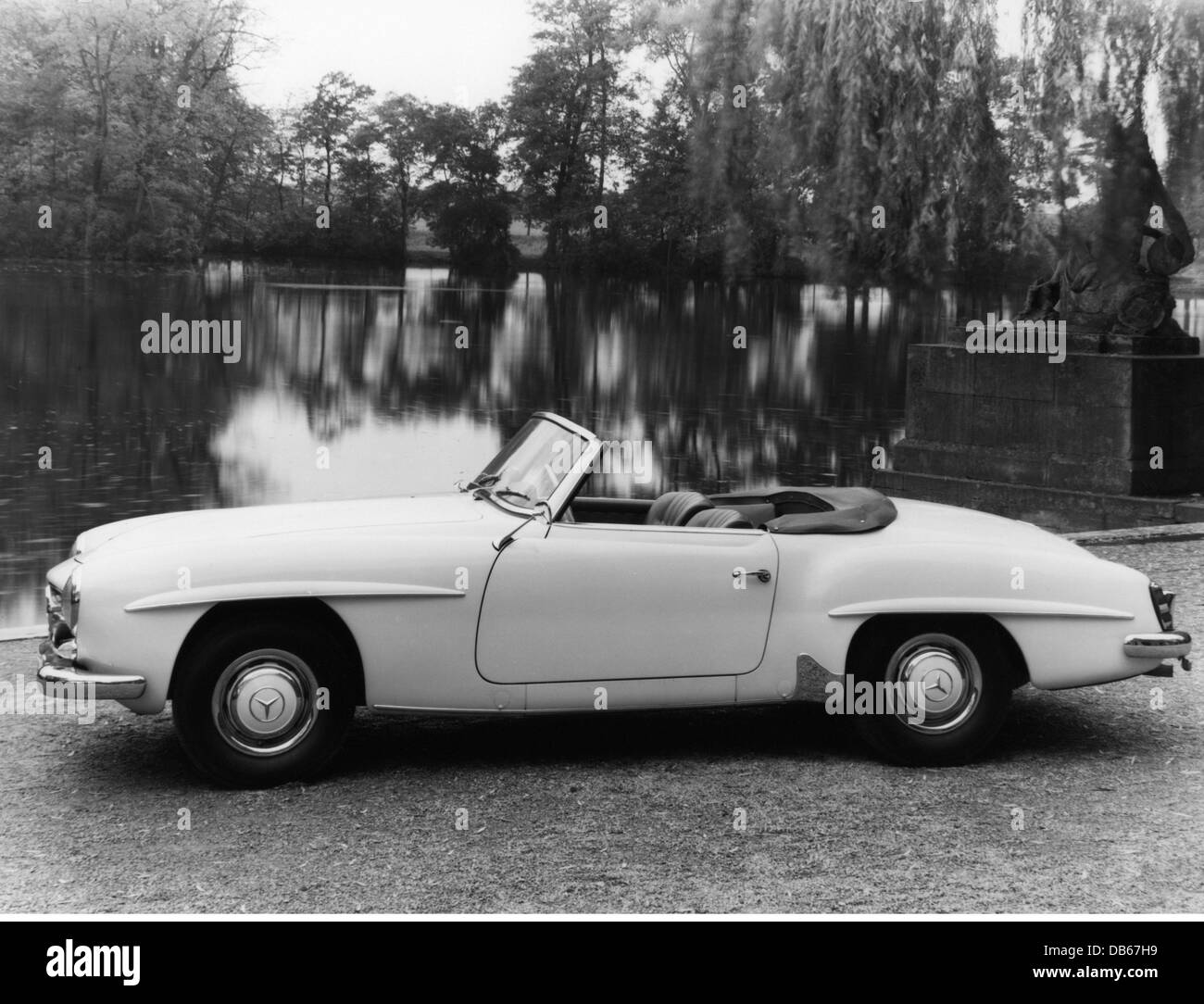 transport / transportation, cars, Mercedes-Benz 190 SL Roadster, 1960, Additional-Rights-Clearences-Not Available Stock Photo