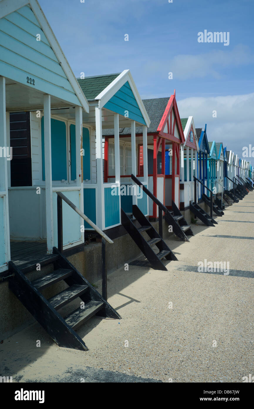 Southwold colourful beach huts, Southwold heritage coast, Suffolk
