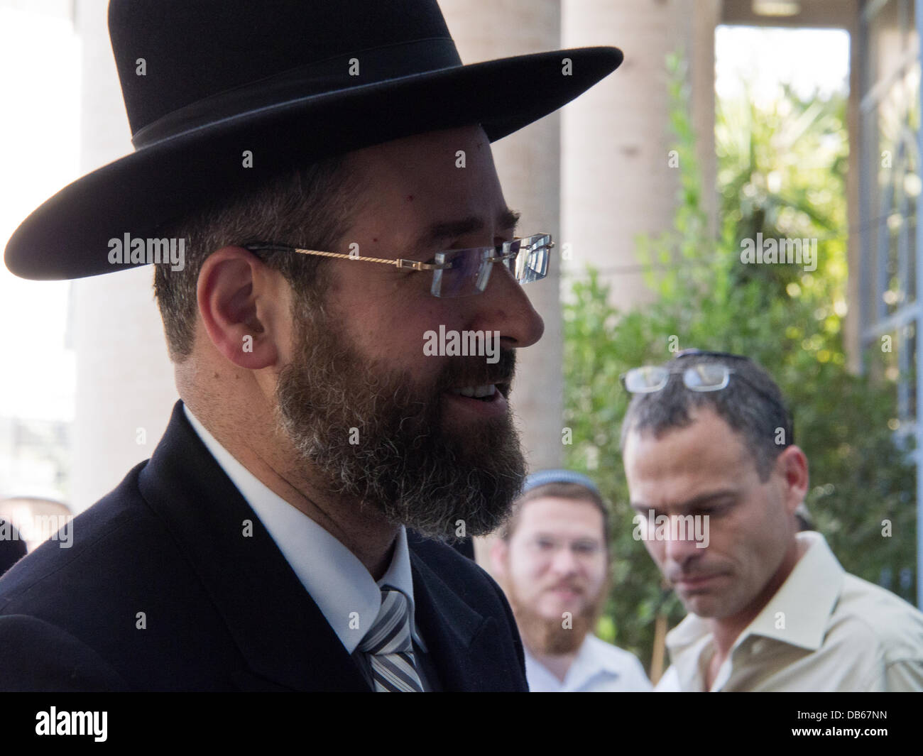 Jerusalem, Israel. 24th July 2013. Rabbi DAVID LAU, a leading candidate ...
