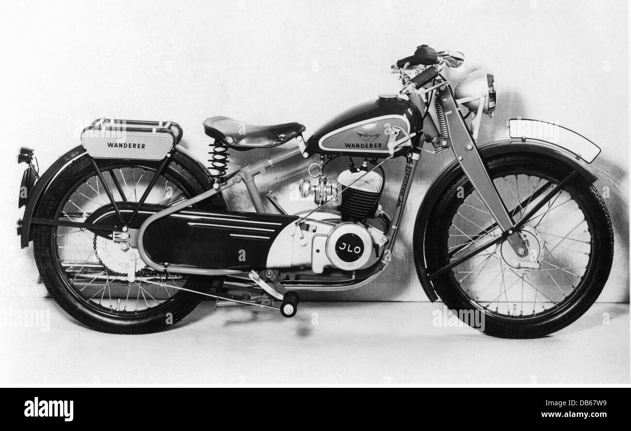 transport / transportation, motorcycles, Wanderer 125ccm motorcycle, circa 1936, Additional-Rights-Clearences-Not Available Stock Photo