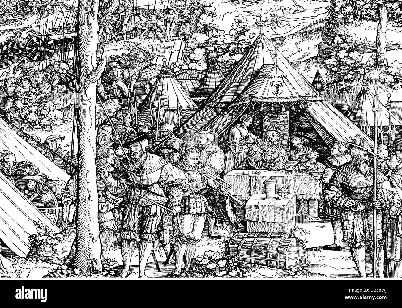 Bivouac in the 16th century hi-res stock photography and images - Alamy