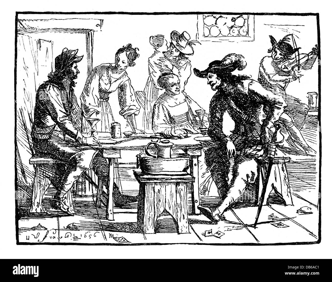 Tavern 17th century hi-res stock photography and images - Alamy