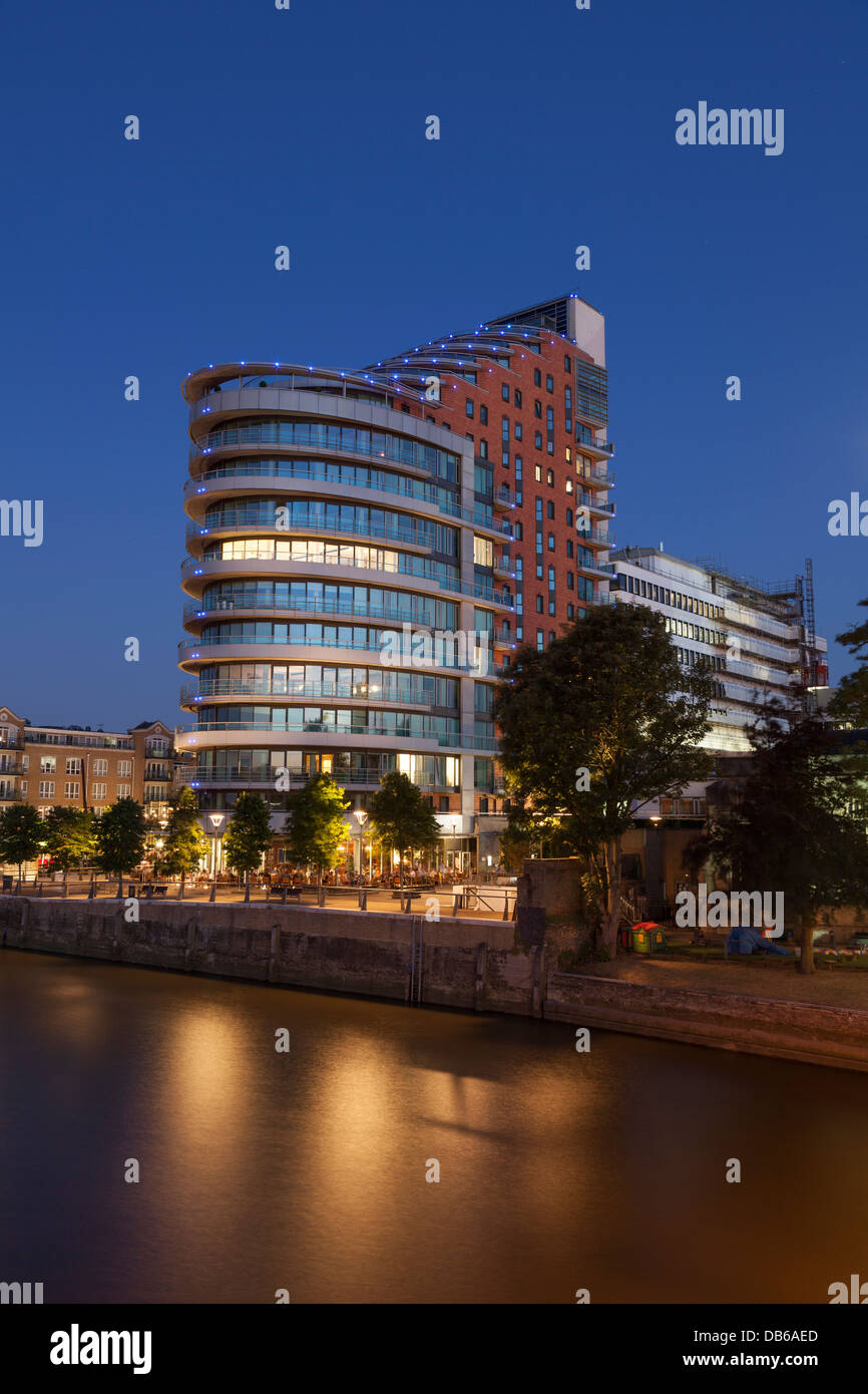 Putney Embankment & Putney Wharf Tower Apartment Block, Near Putney