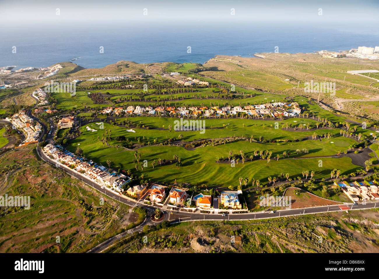 Golf Course near Costa Adeje, Tenerife, Canary Islands, Spain Stock Photo -  Alamy