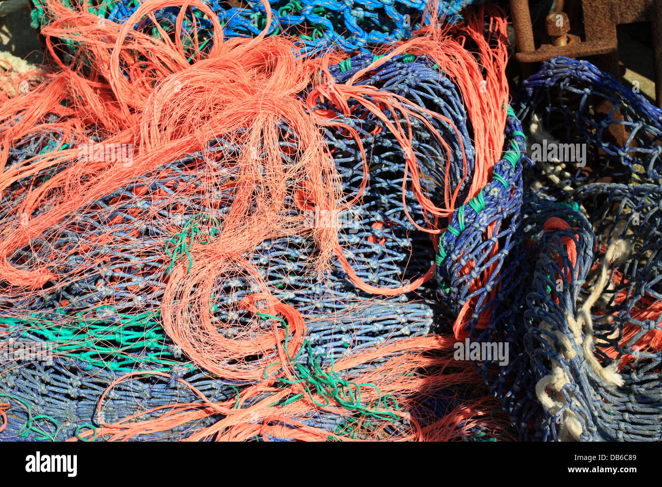 Commercial Fishing Nets Stock Photo Alamy