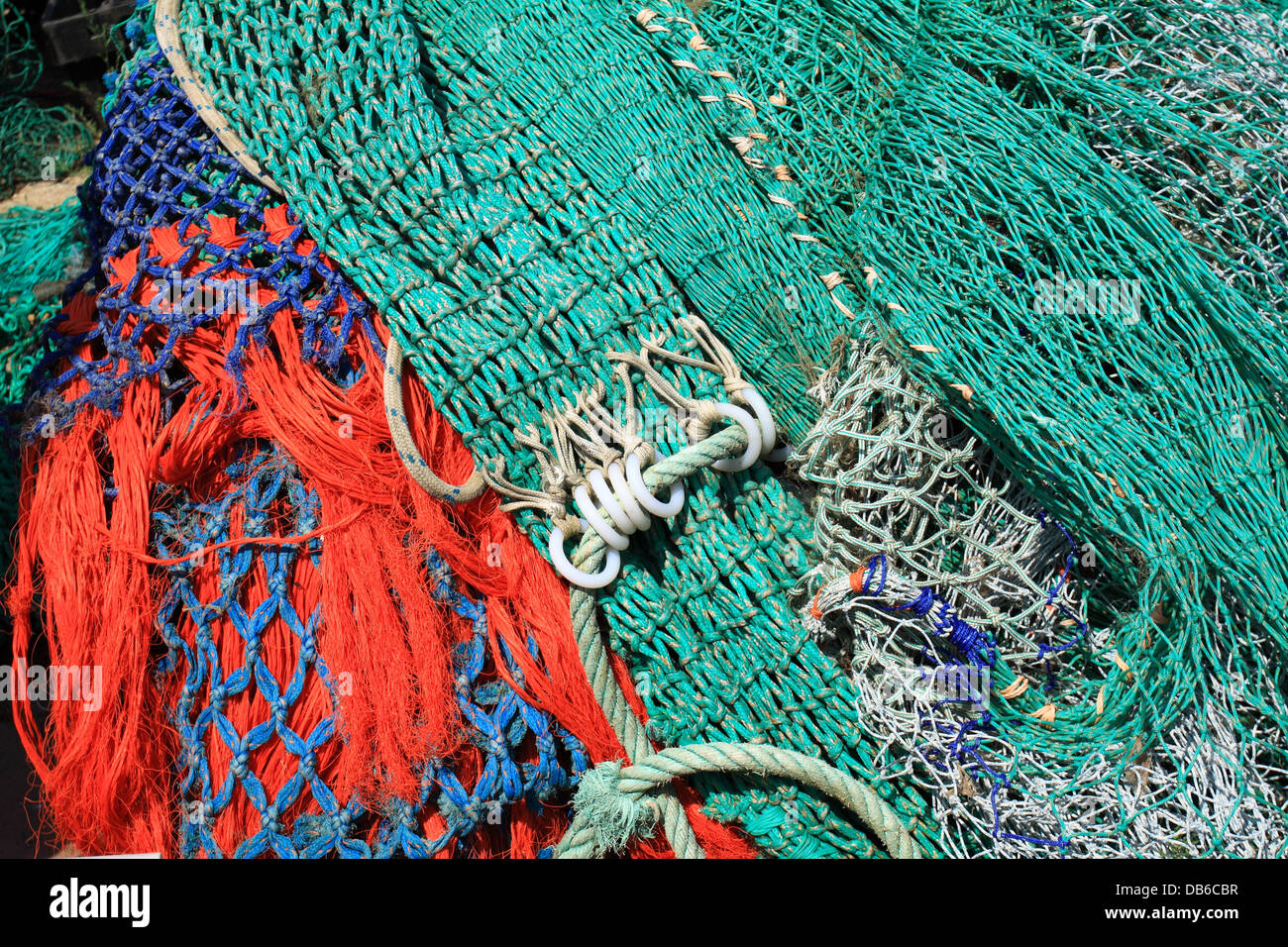 Commercial Fishing Nets Stock Photo Alamy