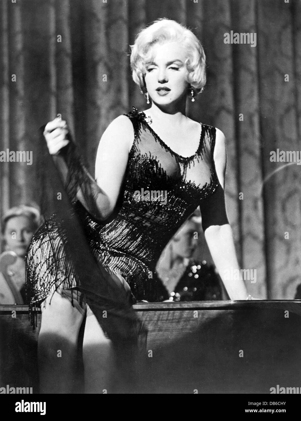 SOME LIKE IT HOT United Artists, 1959. Directed by Billy Wilder. Camera: Charles Lang. With Marilyn Monroe Stock Photo