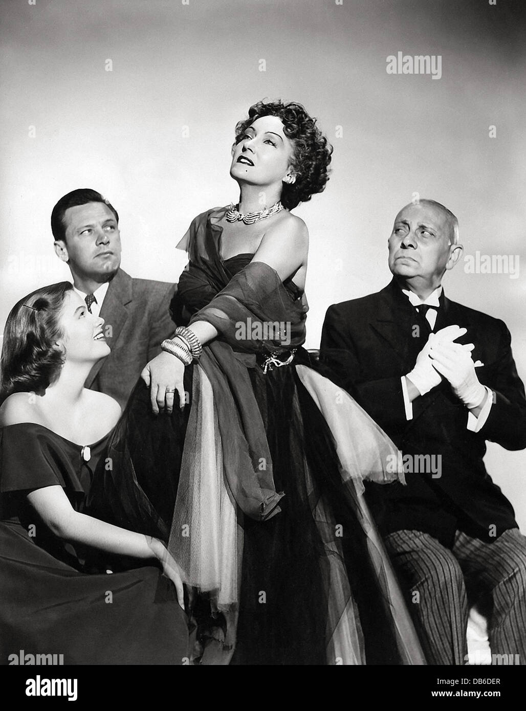 SUNSET BOULEVARD Paramount, 1950. Directed by Billy Wilder. With Gloria Swanson, William Holden, Erich von Stroheim Stock Photo