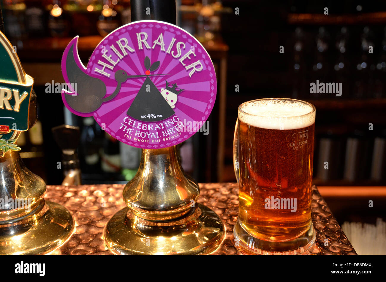 McMullen's "Heir Raiser", a beer brewed specially to celebrate the