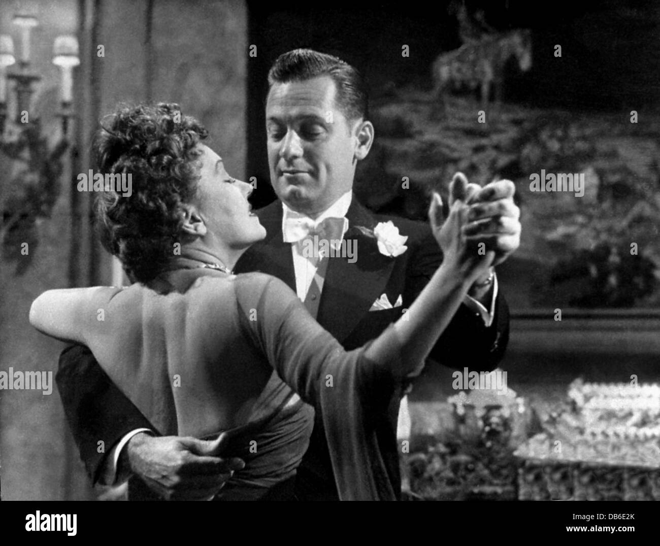 SUNSET BOULEVARD Paramount, 1950. Directed by Billy Wilder. With Gloria Swanson, William Holden Stock Photo