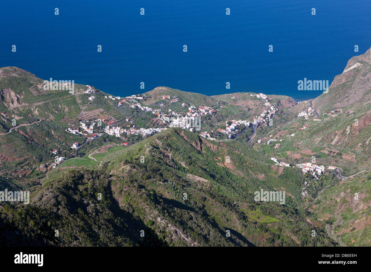 Taganana Village in the Anaga Mountains, Tenerife, Canary Islands, Spain Stock Photo