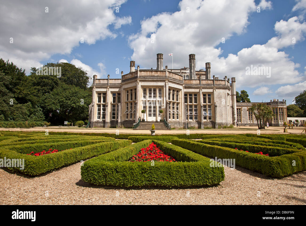 Highcliffe Castle Dorset Grade 1 listed building once home to retailer Harry Schofield.  other visitors include King George V Stock Photo
