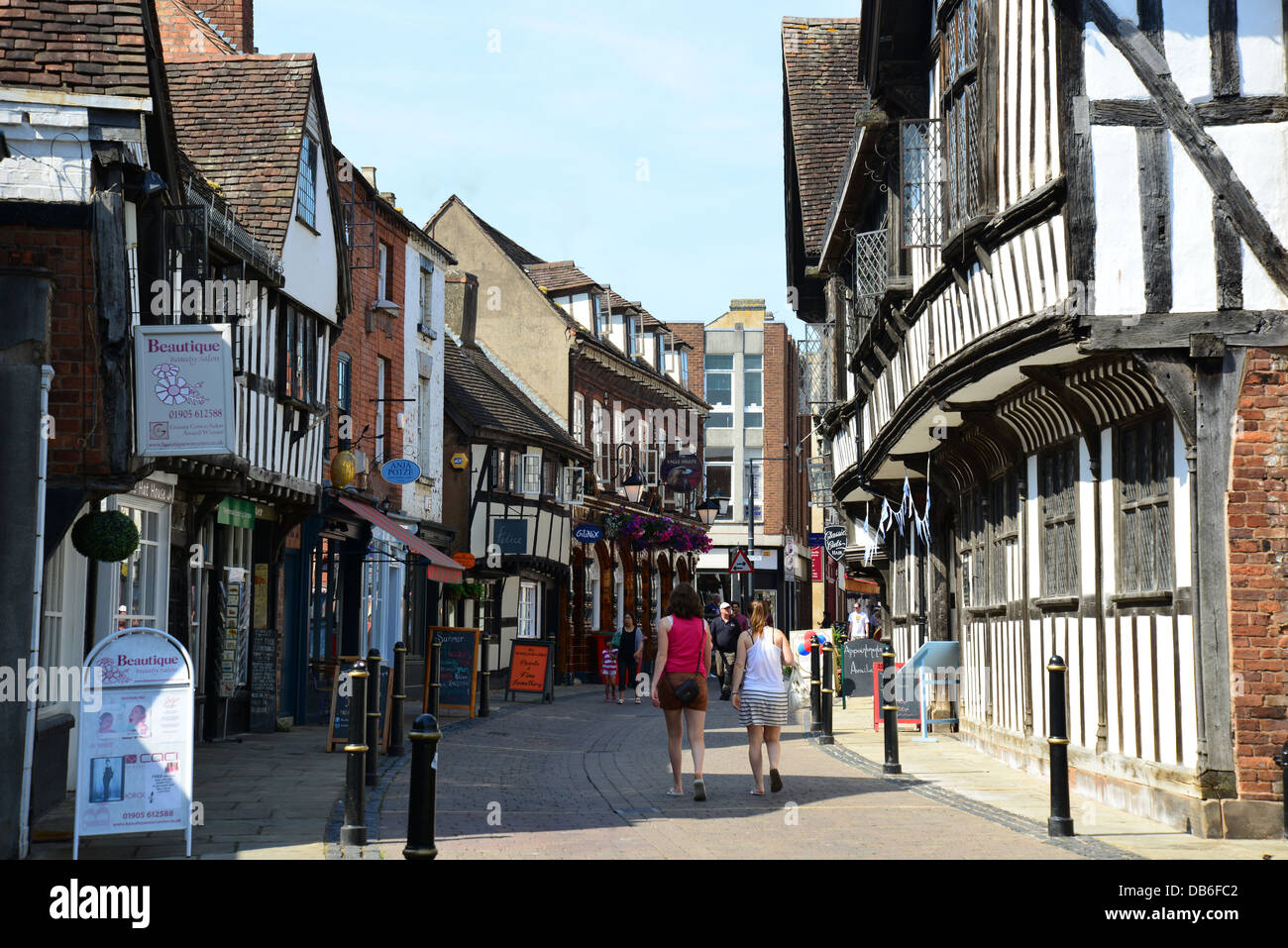 Friar Street, Worcester, Worcestershire, England, United Kingdom Stock