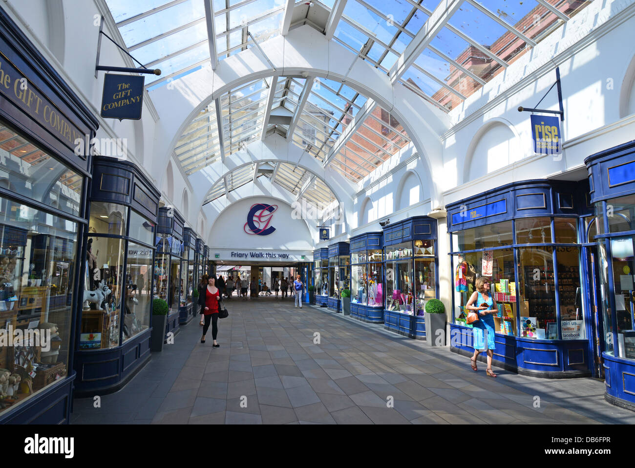 Chapel Walk, Crowngate Shopping Centre, Worcester, Worcestershire Stock