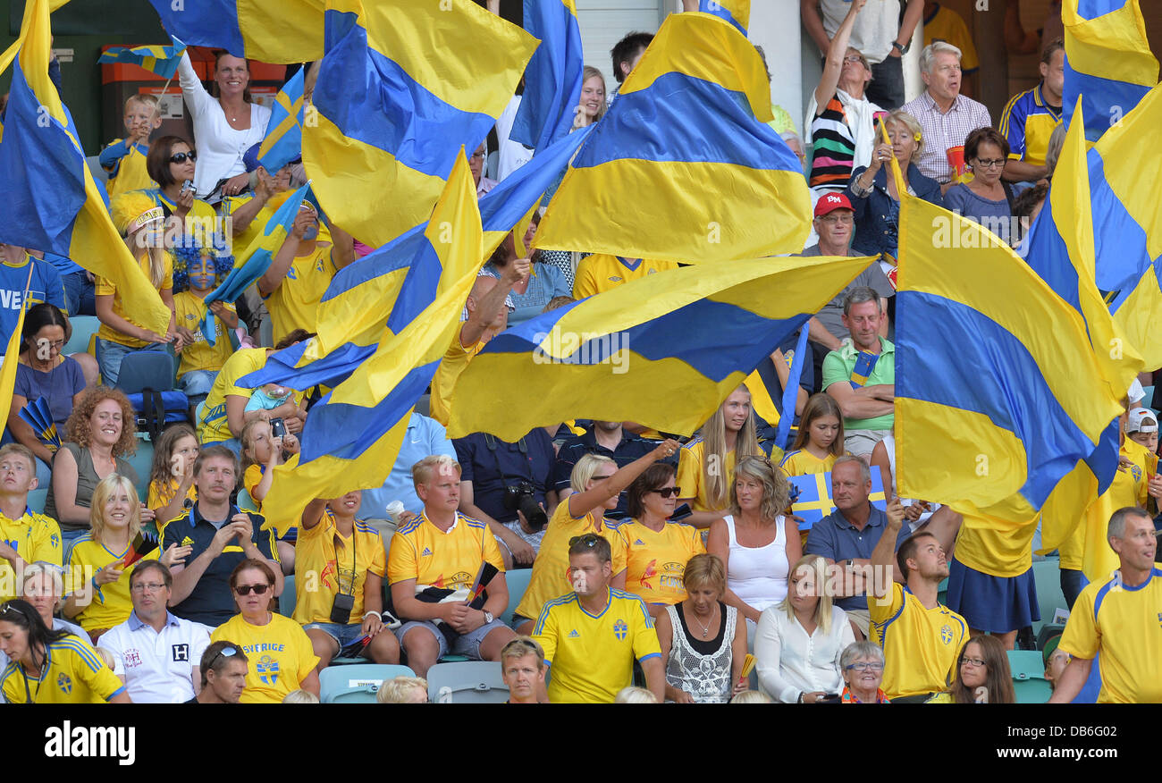 Swedish soccer fans hires stock photography and images Alamy
