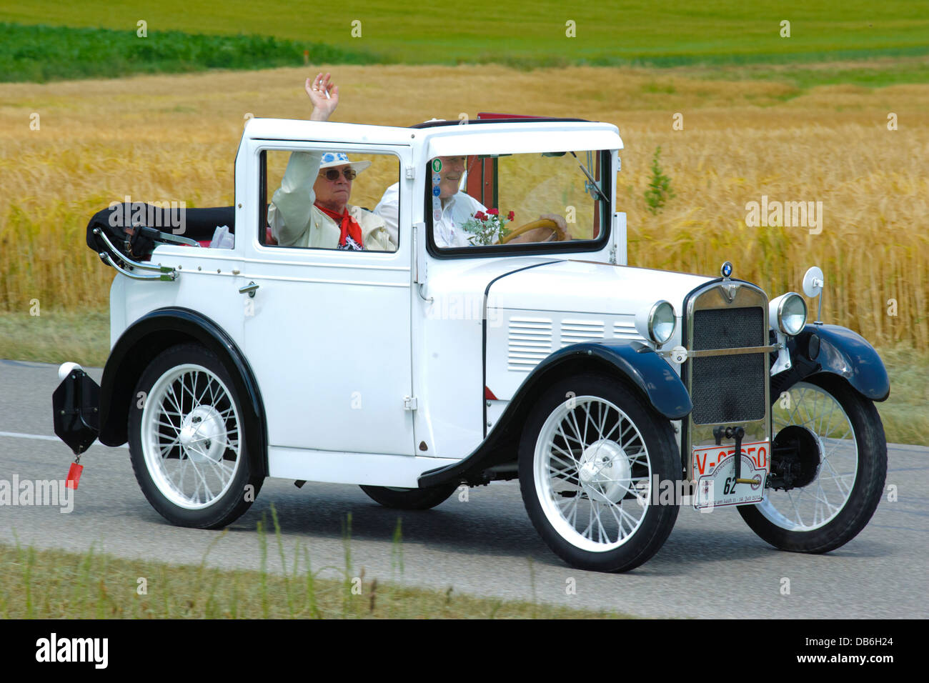 BMW Dixi Cabriolet, built at year 1929, photo taken on July 13, 2013 in Landsberg, Germany Stock Photo