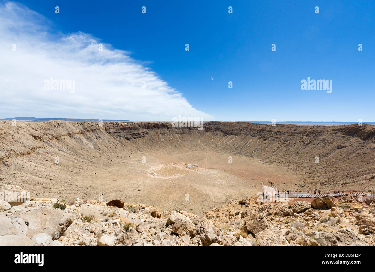 Meteor Crater (also known as Barringer Crater) near Winslow, Arizona, USA Stock Photo