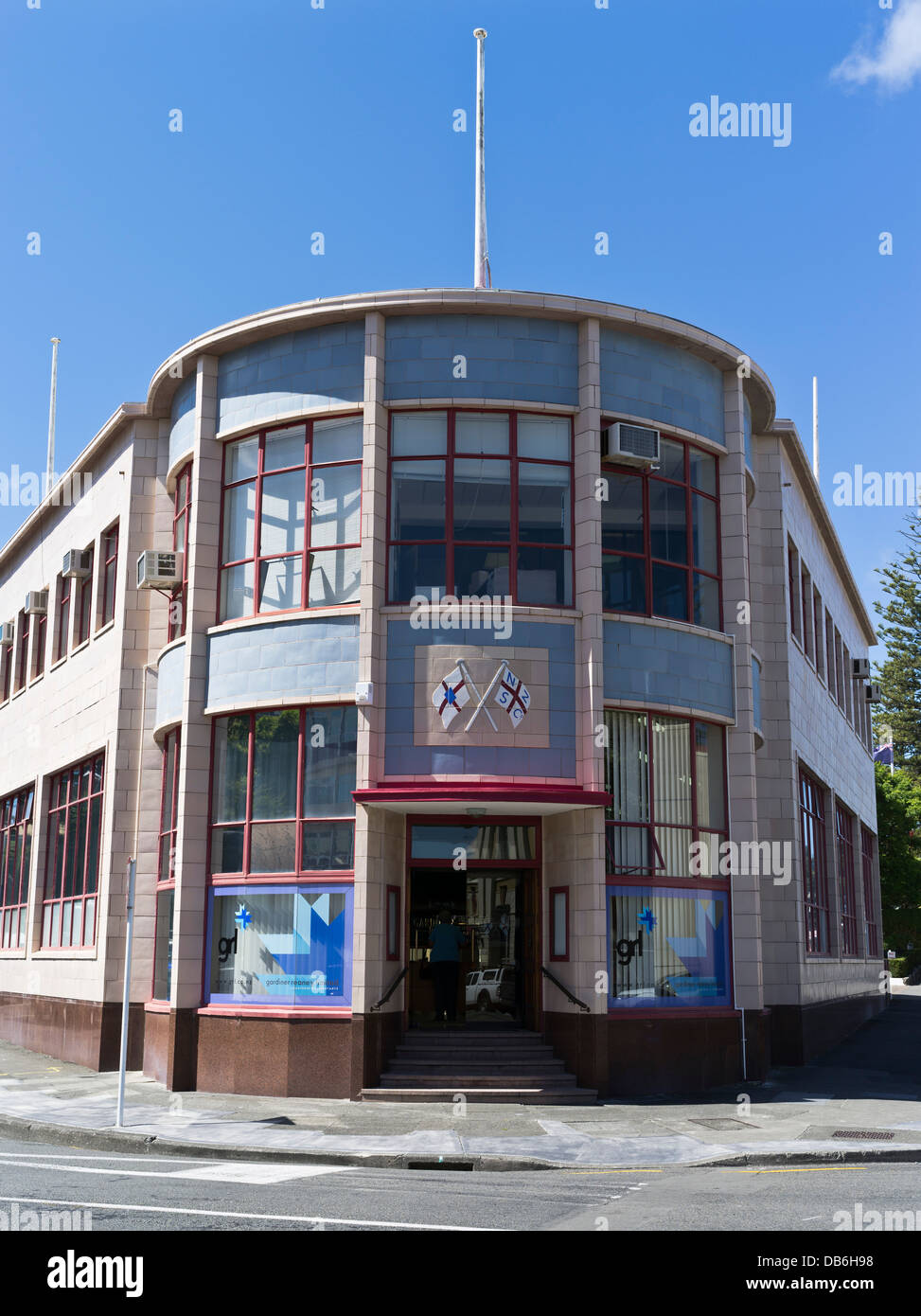 dh  NAPIER NEW ZEALAND New Zealand Shipping Company Art Deco building Stock Photo