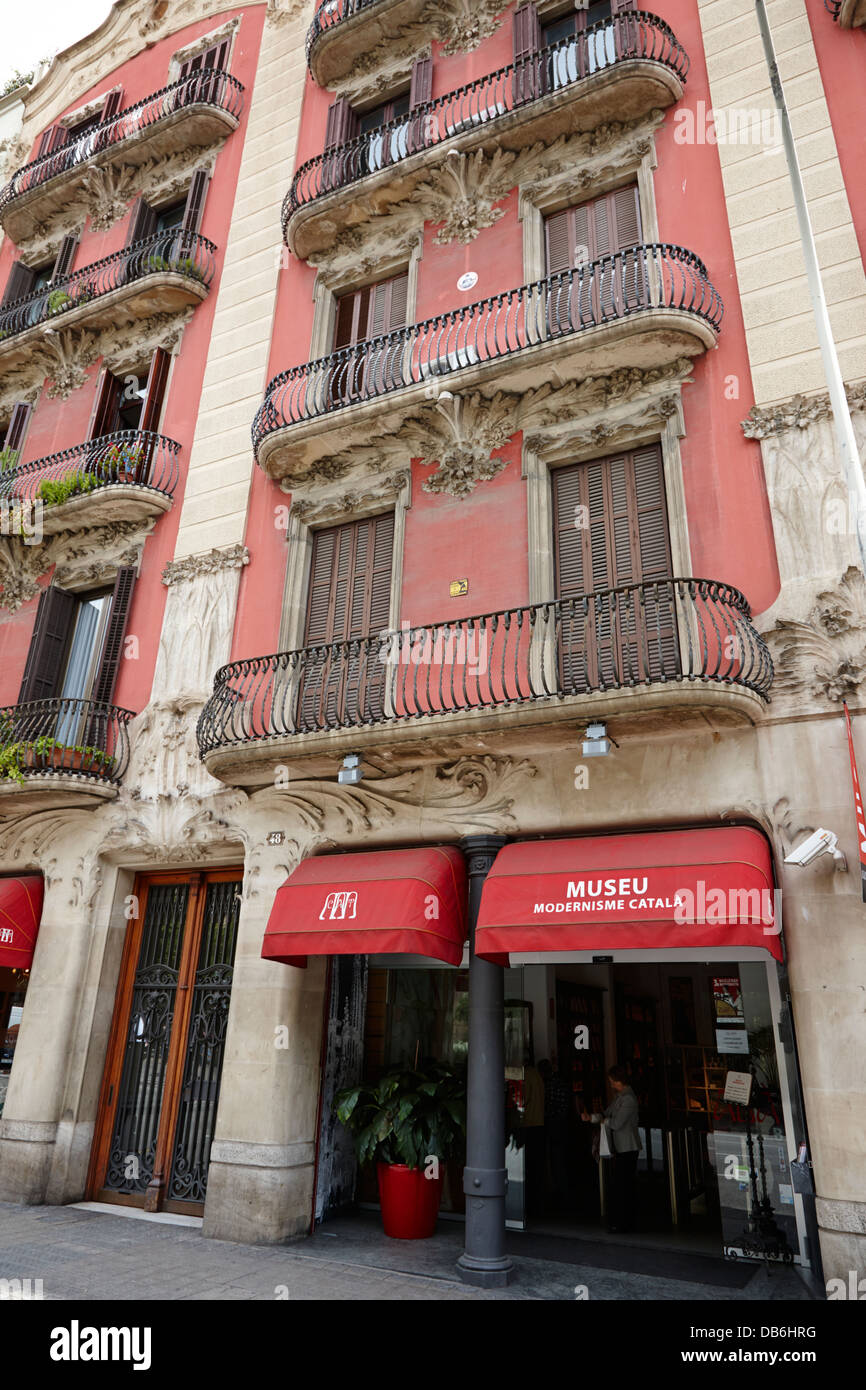 museu modernisme catala Barcelona Catalonia Spain Stock Photo