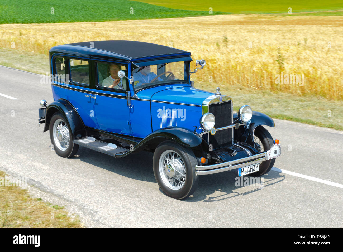 Chevrolet Sedan AD Universal, built at year 1930, photo taken on July 13, 2013 in Landsberg, Germany Stock Photo