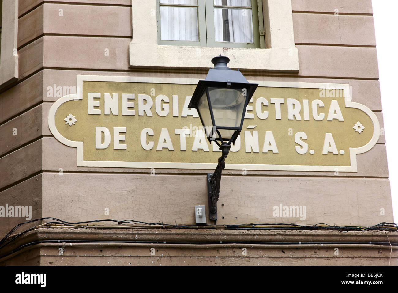 former headquarters of the energia electrica de cataluna raval Barcelona Catalonia Spain Stock Photo