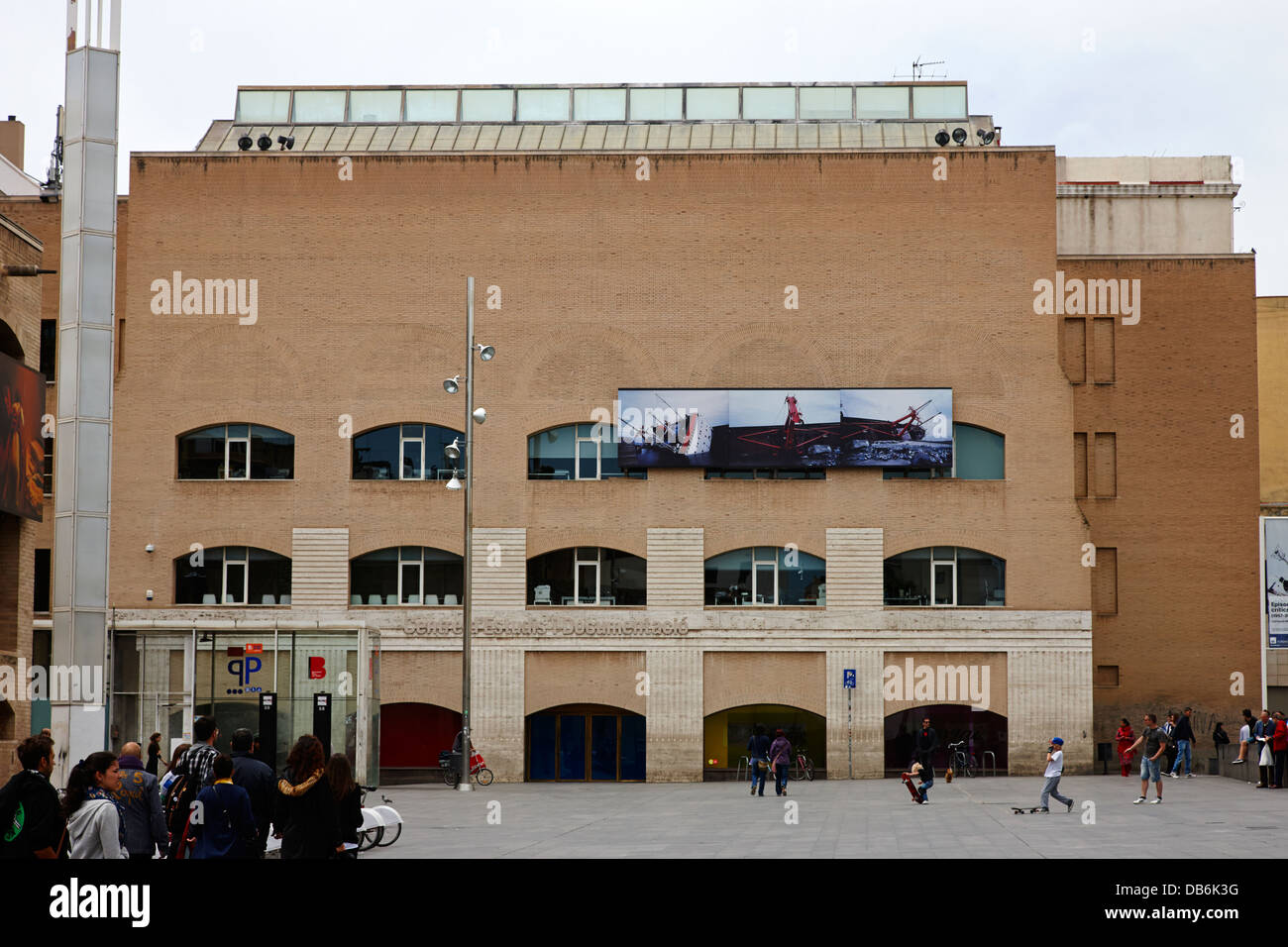 macba centre d'estudis i documentacio archive and library angels square Barcelona Catalonia Spain Stock Photo