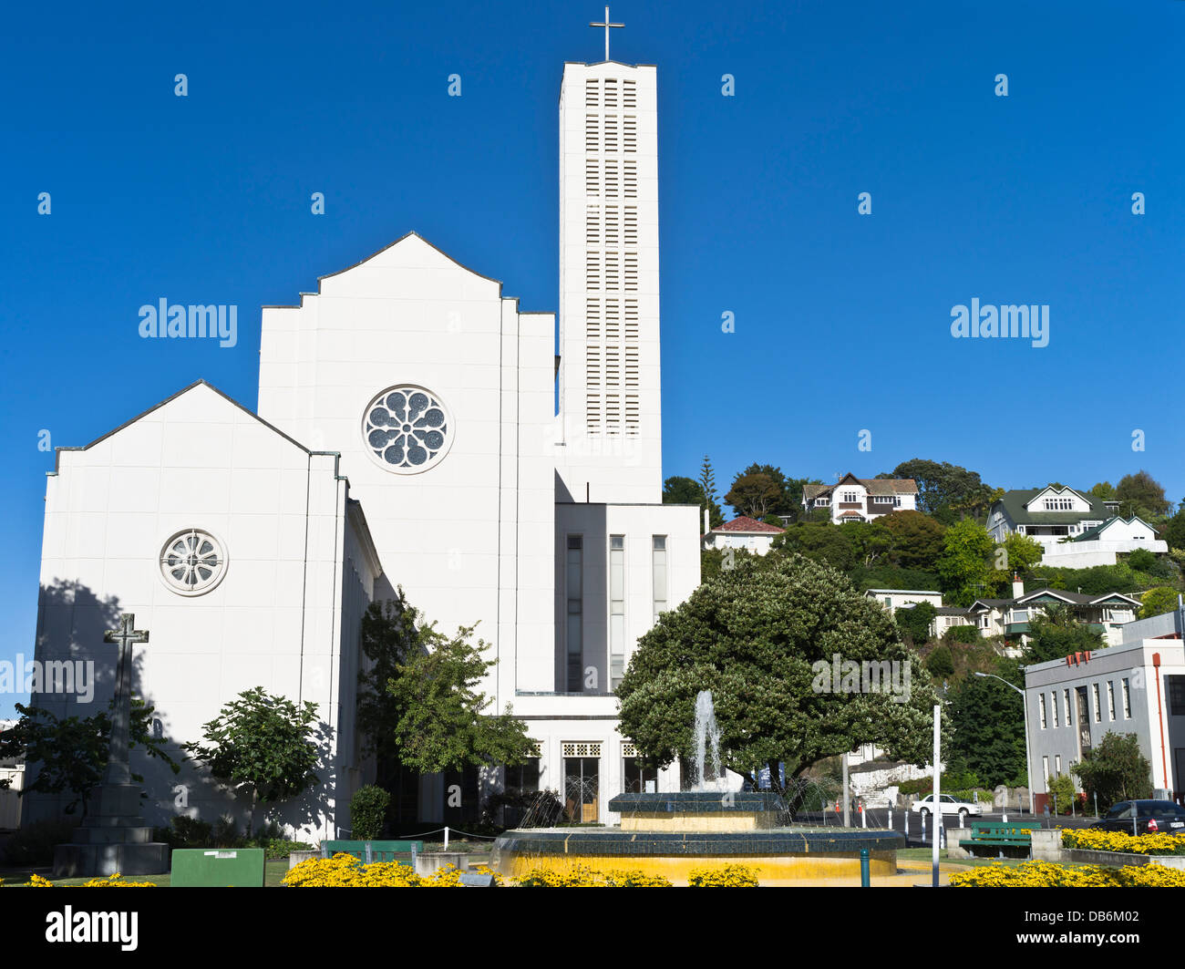 dh  NAPIER NEW ZEALAND Waiapu Anglican Cathedral of St John the Evangelist church Stock Photo