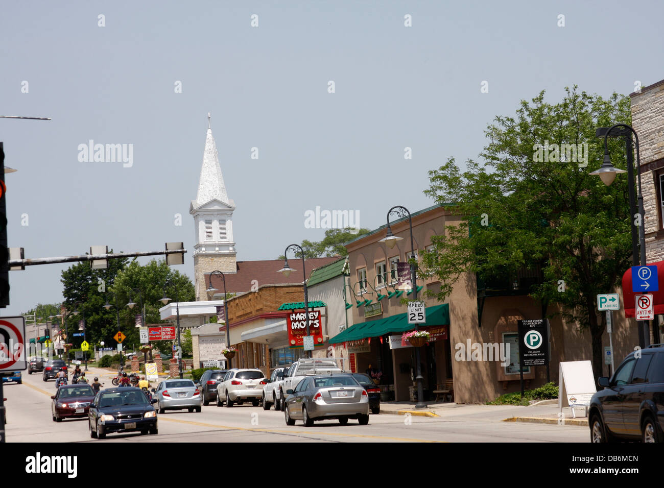 Small Town USA, Village Centre Appleton Avenue, Menomonee Falls